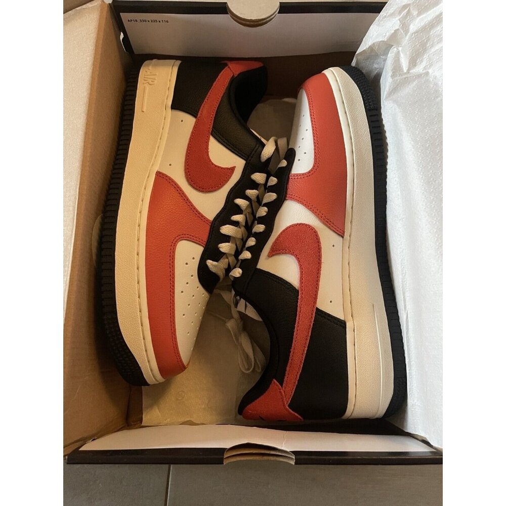 New Sz 9 Men Nike Air Force 1 Low '07 LV8 Black Vintage Coral Phantom HQ4987-010